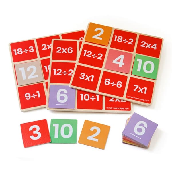 Bigjigs Toys Math Bingo Multiplication et division