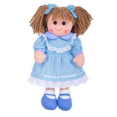 Bigjigs Toys Lalka z materiału Amelia 38 cm