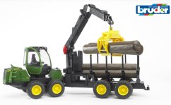 Bruder 2133 Tracteur à bascule avec 4 bûches
