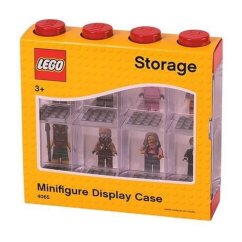 Zberateľský box LEGO pre 8 minifigúrok - červený