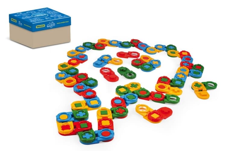 Plastová stavebnice domino Wader 64 ks