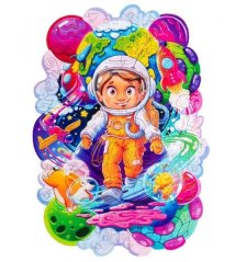 PUZZLES DE COULEUR EN BOIS - Space Adventurer