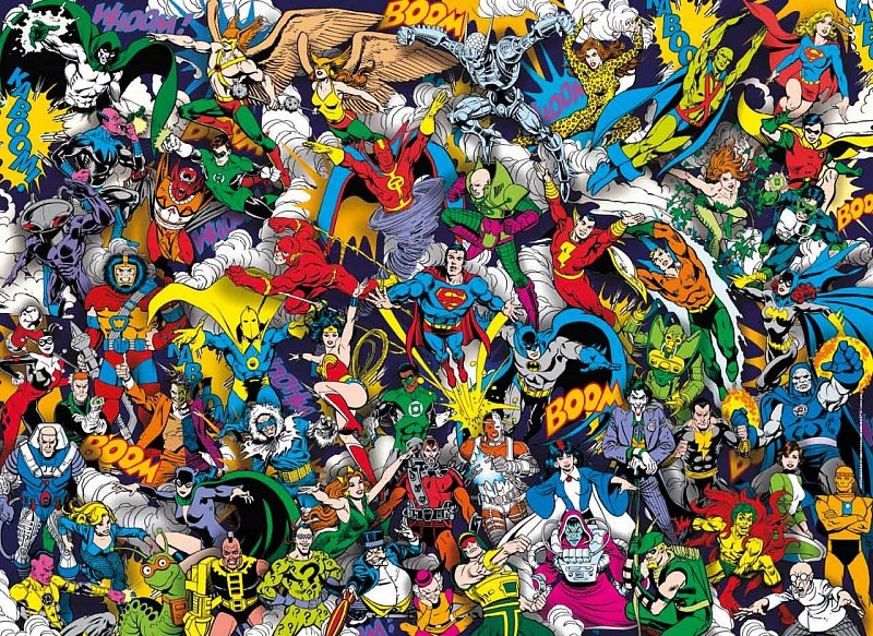 Puzzle 1000 pezzi impossibili - DC Comics