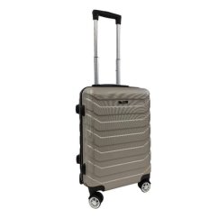 Bavy Valiză de călătorie cu carcasă rigidă 20" Ribs Gold beige