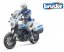 Bruder 62731 BWORLD Motocicleta de policía Ducati Scrambler con figura