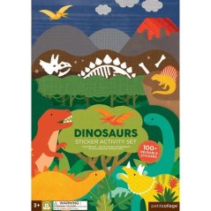 Petit Collage Autocolante reutilizabile cu scena dinozaurilor