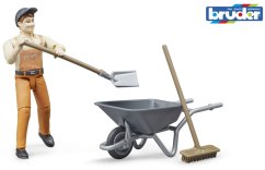 Bruder 62130 BWORLD Komunálna súprava s figúrkou