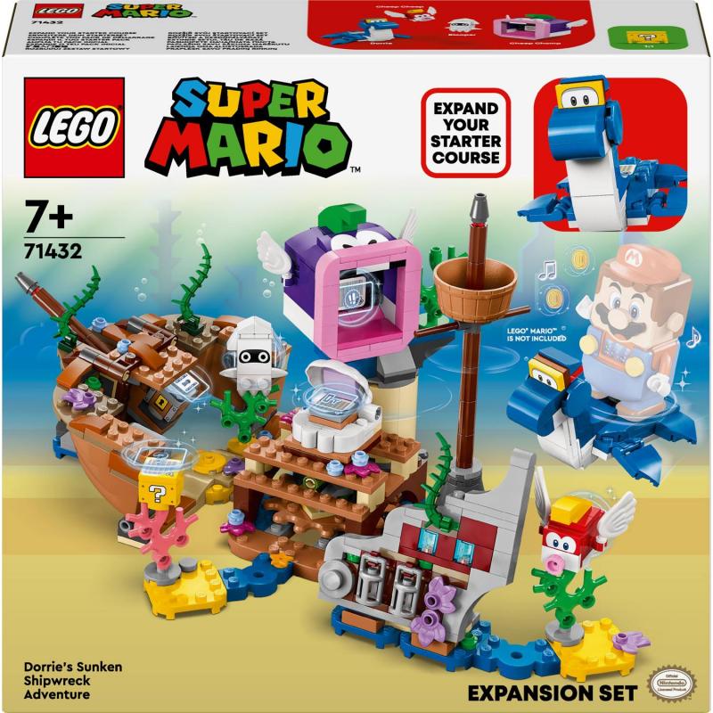 LEGO® Super Mario (71432) Dorrie și aventura naufragiului - set de expansiune