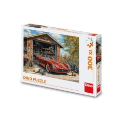 Dino Puzzle Jaguar w garażu 300 xl elementów