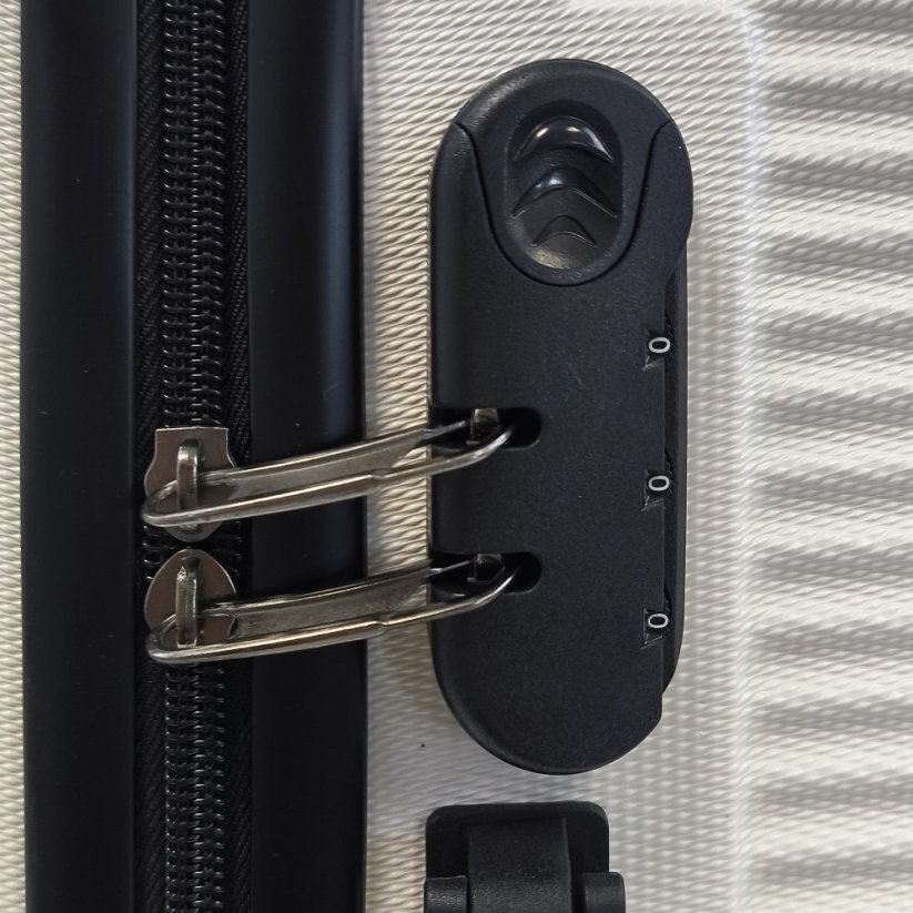 Bavy Cestovní kufr skořepinový 24" Circle White