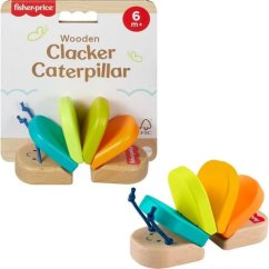 Drewniana gąsienica Fisher Price