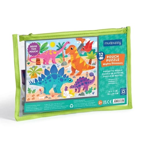 Mudpuppy Puzzle Strong Dinosaurs 12 piese