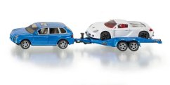 SIKU Super 2544 - Osobní automobil s přepravním přívěsem