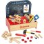 Jeujura Table à outils en bois pour petit kit de bricolage 39 pièces