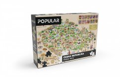 Puzzle - Mapa de la República Checa, 160 piezas