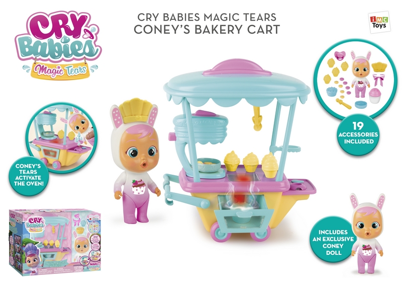 TM Toys CRY BABIES MAGIC TEARS Chariot de boulangerie Cony