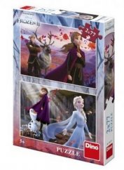 Puzzle 2en1 Ice Kingdom II/Frozen II 2x77 piezas en caja 19x27,5x4cm