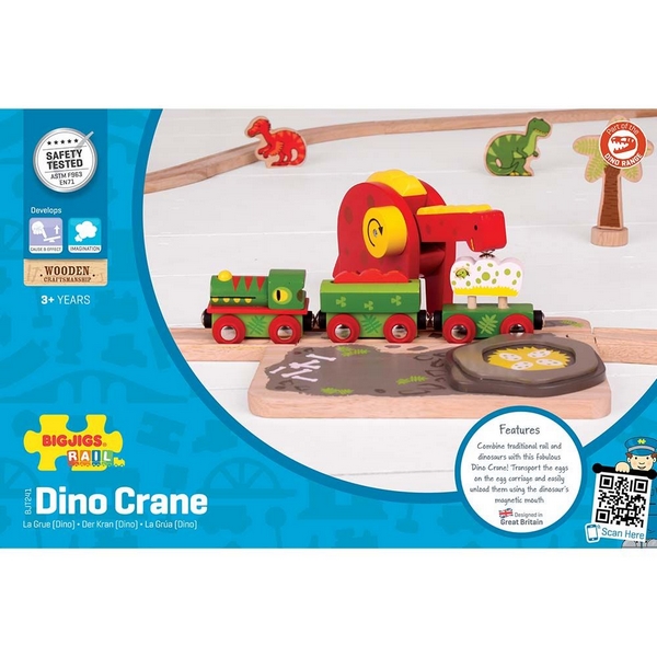 Bigjigs Rail Dinosaure Grue