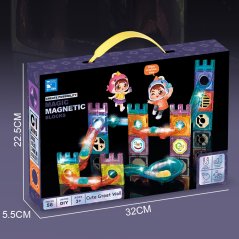 Magnetická stavebnice Hradby 56 ks