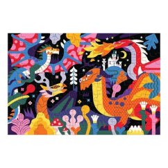 Mudpuppy Sárkányok Puzzle - sötétben világít 100 darabos