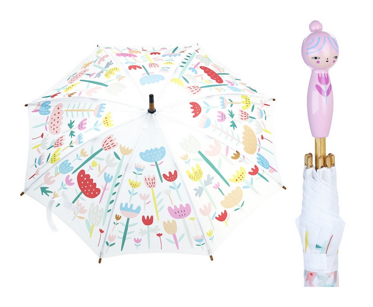 Umbrelă Vilac Flower Umbrella Suzy Ultman roz