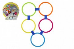 Cercuri de sărituri colorate 10 buc. plastic diametru 27cm