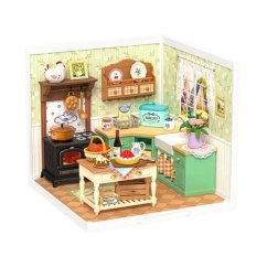 RoboTime 3D dřevěná skládačka Miniatura domečku Farmářská kuchyně