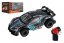 Auto RC sportovní plast 2,4GHz 20cm na baterie šedo-tyrkysové v krabici
