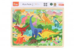 Puzzle en bois de 48 pièces - dinosaures