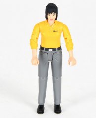 Bruder 46180 BWORLD Kobieta - żółta koszula, szare spodnie
