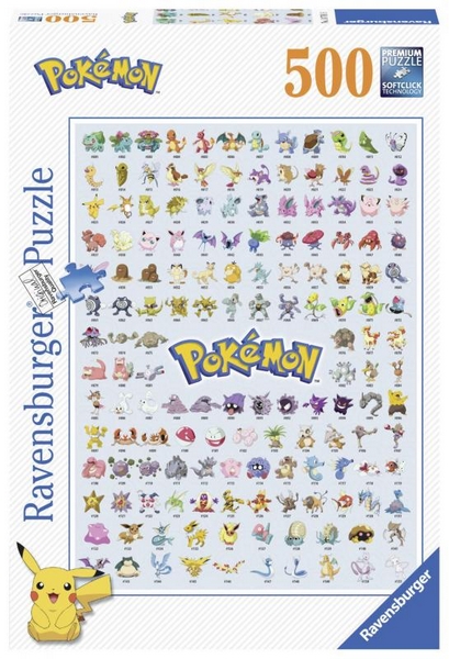 Ravensburger Puzzle 500 dílků Prvních 151 Pokémonů