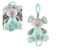 Medvěd koala zelený 19cm na postýlku/kočárek s natahovacím hracím strojkem