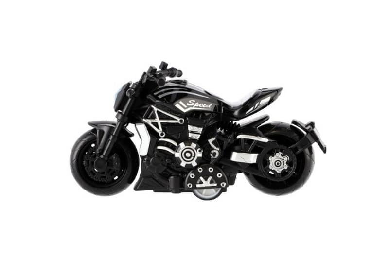 Motocykl metal/plastik 10cm chowany