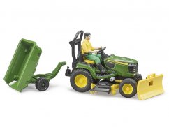 Bruder 62104 BWORLD John Deere X949 tractor de grădină cu figurină