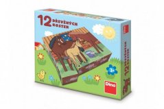 Cubes cube pets wood 12pcs in box