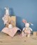 Set regalo Doudou - Coniglietto di peluche con coperta rosa in cotone biologico 15 cm