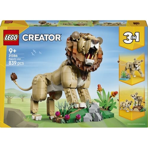 Lego 31386  Creator Divoká zvířata: Majestátní lev