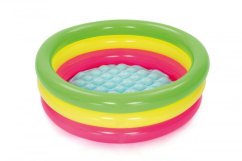 Dmuchany basen różowo-żółto-zielony, średnica 70cm, wysokość 24cm