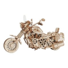 Drewniane puzzle mechaniczne RoboTime 3D Motocykl (cruiser)