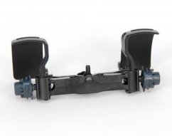 Náhradní díl Bruder 43304 - Přední náprava bez kol pro traktory Claas, Case, Steyr a New Holland