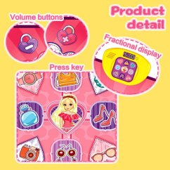 Bavytoy Táncszőnyeg rózsaszín 100x87 cm