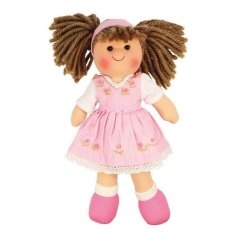 Bigjigs Toys Fabric baba Rose 28 cm