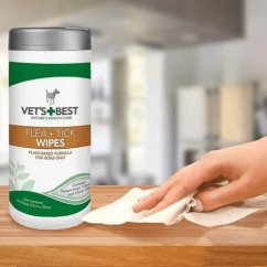 Șervețele de curățare VET'S BEST pentru reducerea riscului de purici și căpușe 50pcs