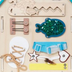 2Kids Toys Activity board Domeček tyrkysový