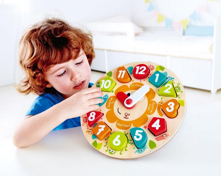Horloge puzzle pour enfants de Hape