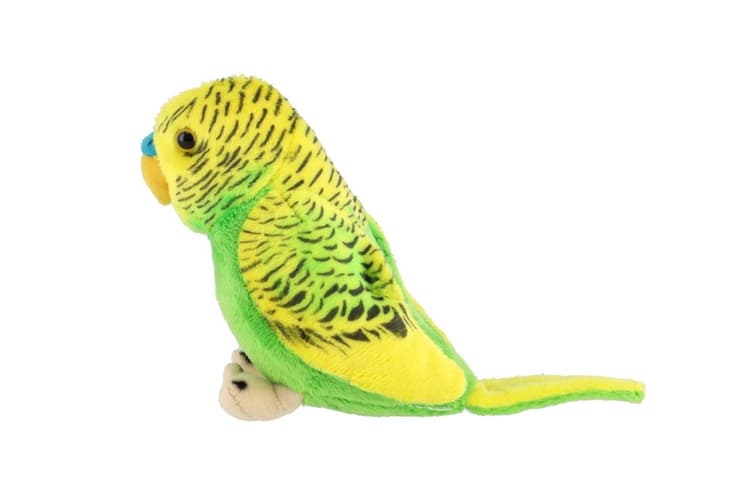 Andulka zelená plyš 19cm