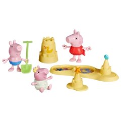HASBRO - Prasátko Peppa Pig sourozenci na pláži