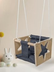 2Kids Toys Leagăn din lemn cu stea