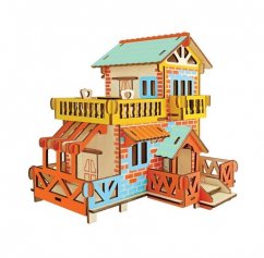 Woodcraft Puzzle 3D de madera Country Cottage