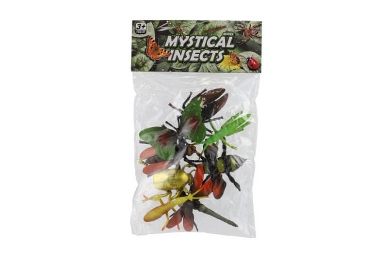 Insectes 8pcs en plastique dans un sac